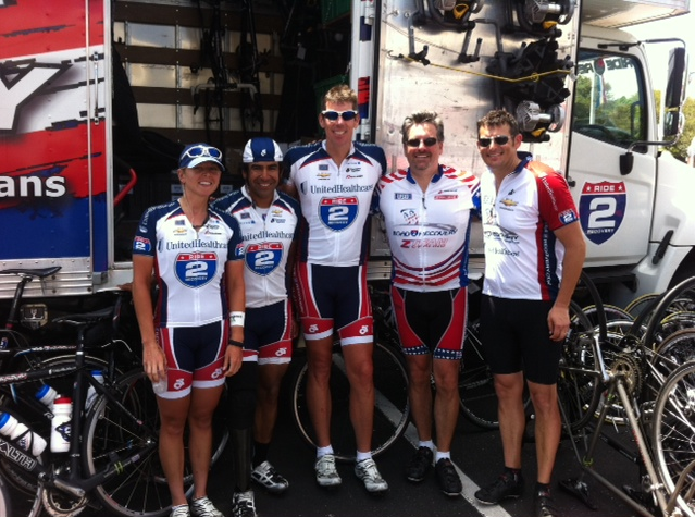 Bob with some of his fellow riders